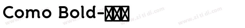 Como Bold字体转换